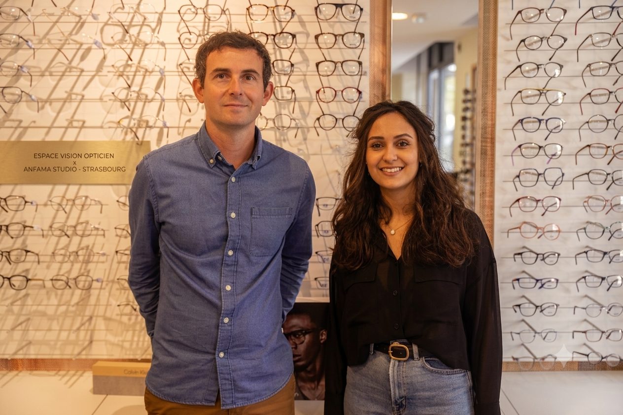 Thomas et Naoual, opticiens à Strasbourg Neudorf